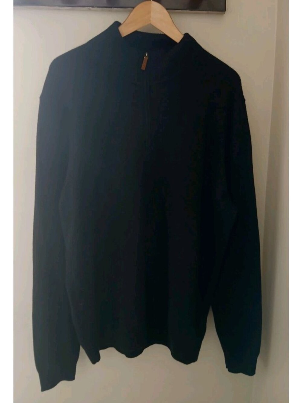 New Nordstrom 100% Cashmere 1/4 Zip Mock Neck Pullover Sweater
